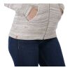 Women's Space Dye Zip Hoodie Gray | S