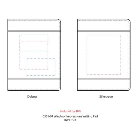 Windsor Impressions Writing Pad Black | No Imprint | not available | not available