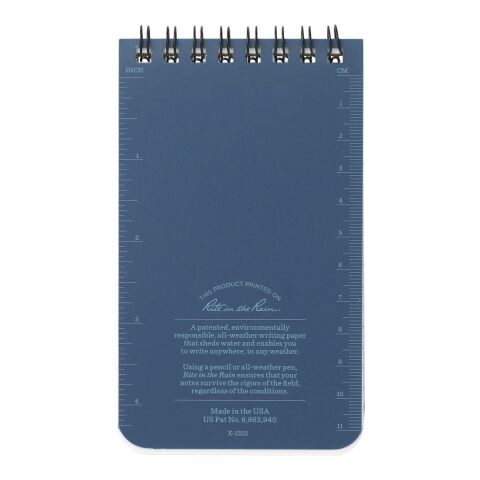 3” x 5” Rite in the Rain Top Spiral Notebook Blue | No Imprint | not available | not available