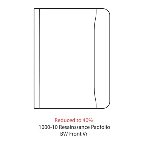 Renaissance Zippered Padfolio Black | No Imprint | not available | not available