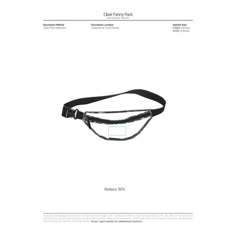 Clear Fanny Pack Black | No Imprint | not available | not available