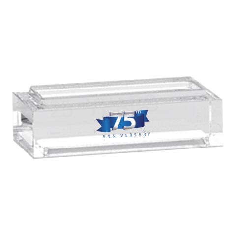 Stackable Clear Acrylic Bar Award White | No Imprint