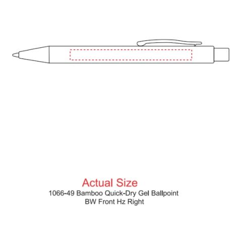 Bamboo Quick-Dry Gel Ballpoint Standard | Natural | No Imprint | not available | not available