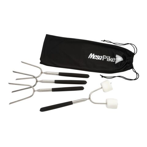 Extendable 34&quot; Roasting Sticks with Carrying Case Black | No Imprint | not available | not available