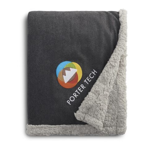 Field &amp; Co.® Oversized Wool Sherpa Blanket Charcoal | No Imprint | not available | not available