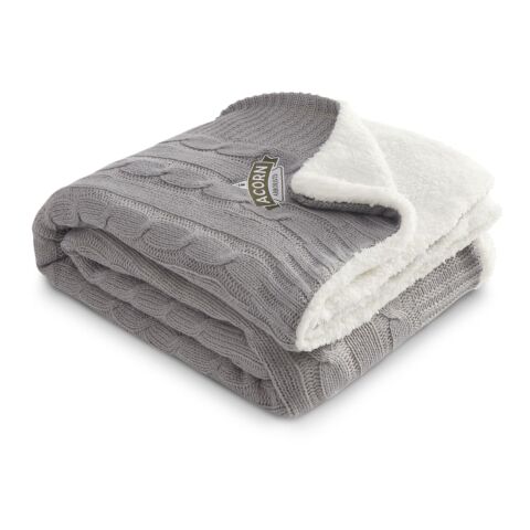 Field &amp; Co.® Cable Knit Sherpa Blanket Gray | No Imprint | not available | not available