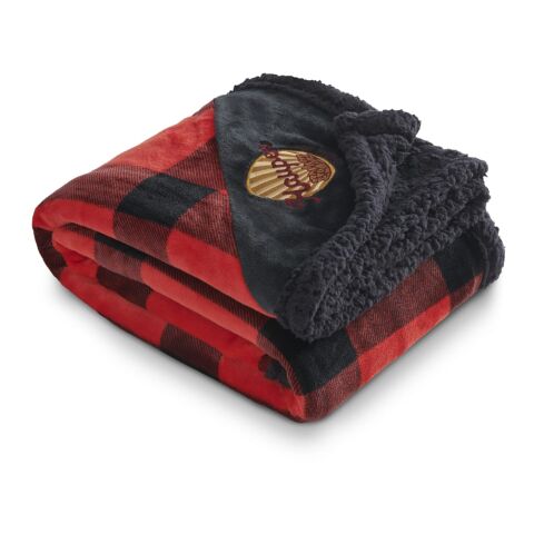 Field &amp; Co.® Buffalo Plaid Sherpa Blanket Red-Black | No Imprint | not available | not available