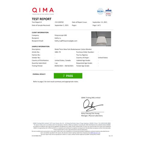 Made*Here New York Basketweave Cotton Blanket Natural | No Imprint | not available | not available