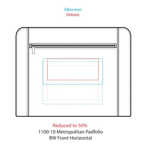 Metropolitan Zippered Padfolio Black | No Imprint | not available | not available