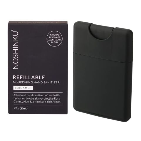 0.6oz Noshinku Refillable Pocket Hand Sanitizer Black | No Imprint | not available | not available