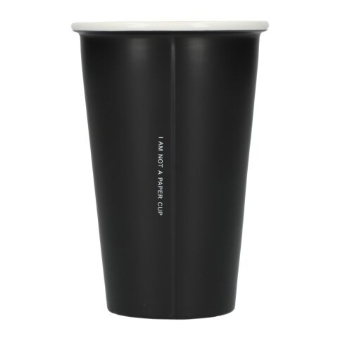 Dimple Double Wall Ceramic Cup 10oz Black | No Imprint | not available | not available