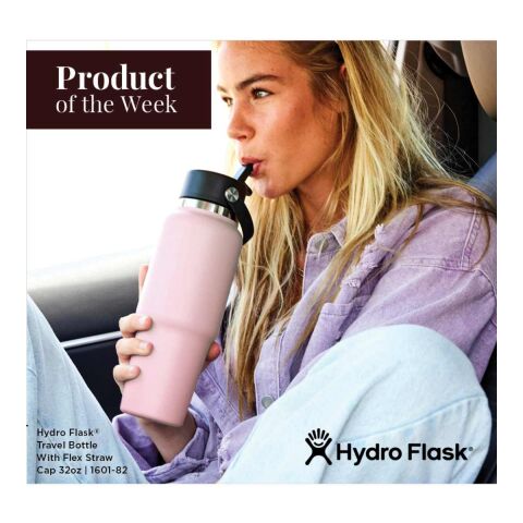 Hydro Flask® Travel Bottle w/ Flex Straw Cap 32oz Navy