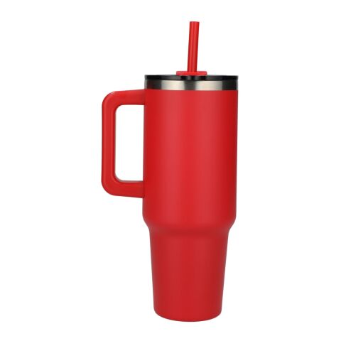 Pinnacle Recycled Travel Tumbler with Straw 40oz Standard | Red | No Imprint | not available | not available
