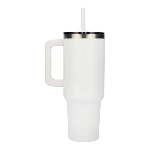 Pinnacle Recycled Travel Tumbler with Straw 40oz Standard | White | No Imprint | not available | not available