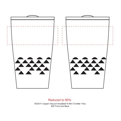 Copper Vacuum Insulated K Mini Tumbler 14oz Standard | Black | No Imprint | not available | not available