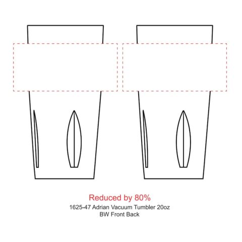 Adrian Vacuum Tumbler 20oz White | No Imprint | not available | not available