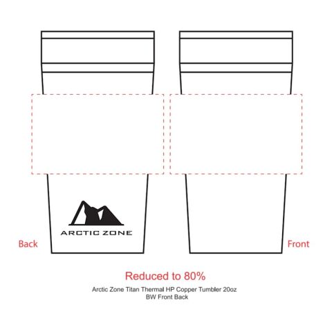 Arctic Zone® Titan Thermal HP® Copper Tumbler 20oz Standard | Silver | No Imprint | not available | not available