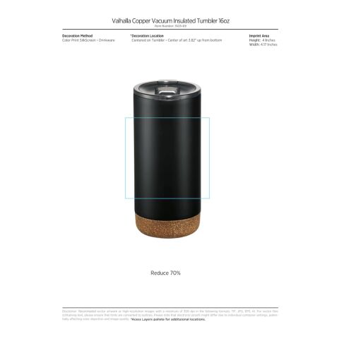 Valhalla Copper Vacuum Insulated Tumbler 16oz Standard | White | No Imprint | not available | not available