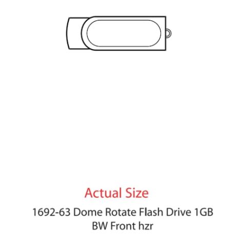 Domeable Rotate Flash Drive 1GB Standard | Purple | No Imprint | not available | not available
