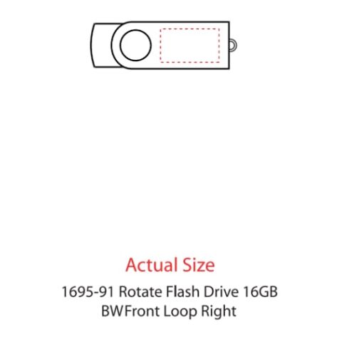 Rotate Flash Drive 16GB Standard | Royal Blue | No Imprint | not available | not available