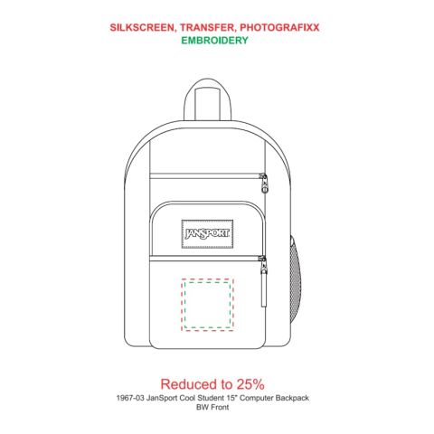 JanSport Cool Student 15&quot; Computer Backpack Black | No Imprint | not available | not available