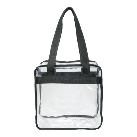 Game Day Clear Zippered Safety Tote Black | No Imprint | not available | not available