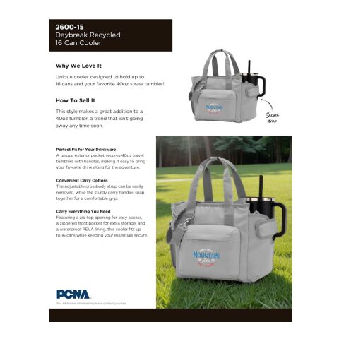 Daybreak Recycled 16 Can Cooler Black | No Imprint | not available | not available