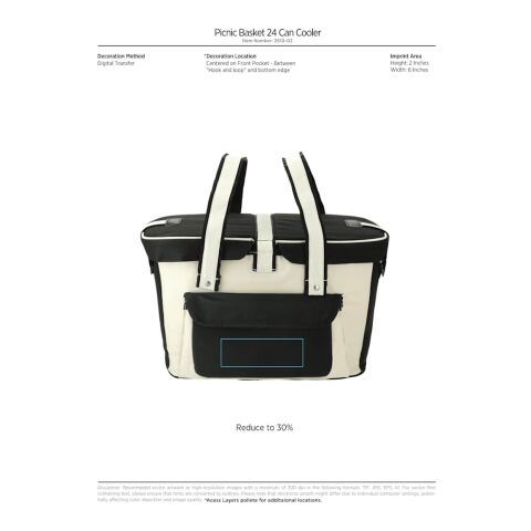 Picnic Basket 24 Can Cooler Khaki | No Imprint | not available | not available