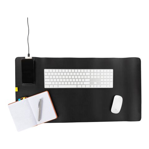 Desk Mat With 15W Wireless Charger Black | No Imprint | not available | not available