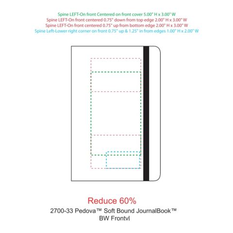 Pedova™ Soft Bound JournalBook® Gray