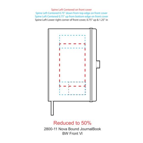 5.5&quot; x 8.5&quot; Nova Bound JournalBook® Navy | No Imprint | not available | not available