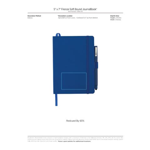 5" x 7" Firenze Soft Bound JournalBook® Navy | No Imprint | not available | not available