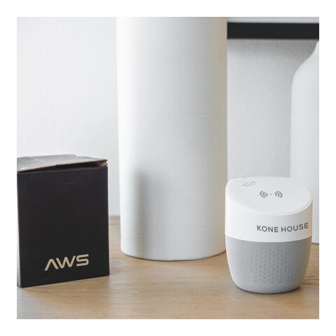 Unison Wireless Charging Pad &amp; Speaker White | No Imprint | not available | not available