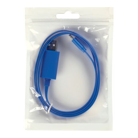 2-In-1 Light Up Charging Cable Blue | No Imprint | not available | not available