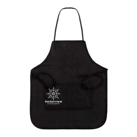 Non-Woven Full Apron Black | No Imprint | not available | not available