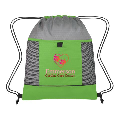 Honeycomb Ripstop Drawstring Bag Lime