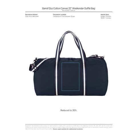 Barrel 12oz Cotton Canvas 22&quot; Weekender Black | No Imprint | not available | not available