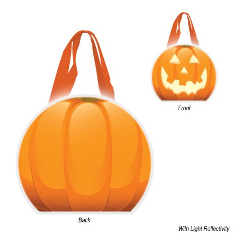 Reflective Halloween Pumpkin Tote Bag Orange | No Imprint | not available | not available