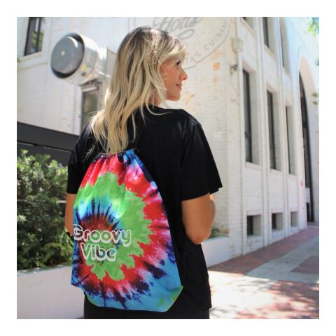 Tie-Dye Drawstring Bag Rainbow Black | No Imprint | not available | not available