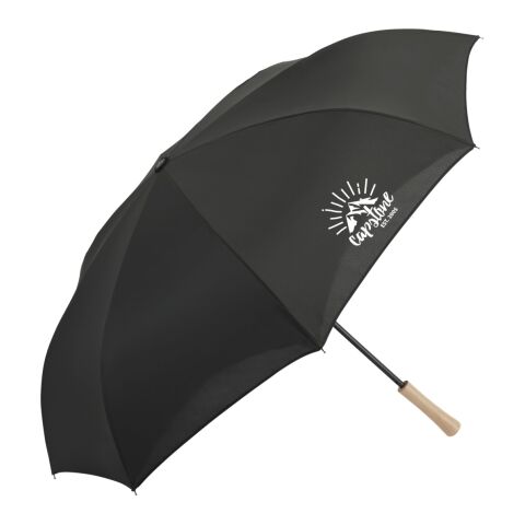 48" Recycled  Manual Inversion Umbrella Black
