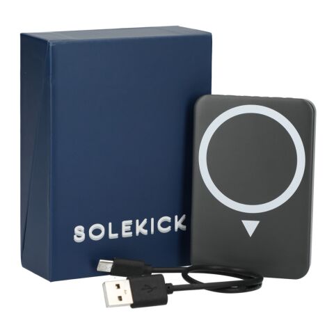 Solekick™ MagClick™ 5000 mAh Wireless Power Bank Dark Gray | No Imprint | not available | not available
