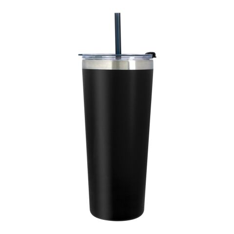 24 Oz. Colma Tumbler Black Straw | No Imprint