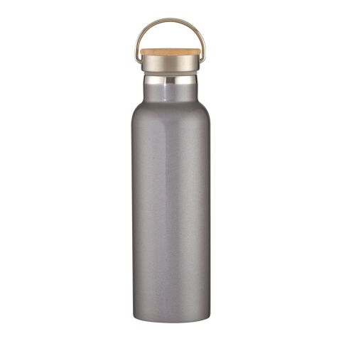 21 Oz. Liberty Stainless Steel Bottle With Wood Lid Graphite