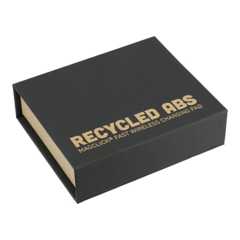 Recycled ABS MagClick™ Fast Wireless Charging Pad White | No Imprint | not available