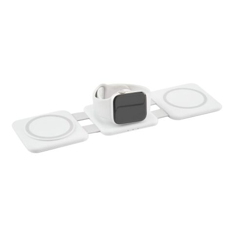 3-in-1 Power Fold 15W MagClick™ Wireless Chargers White | No Imprint | not available