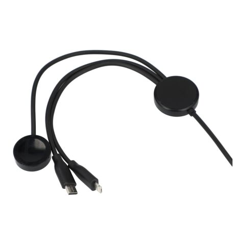 5-in-1 Long Charging Cables with iWatch Charger Black