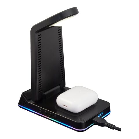 TriCharge Plus 3-IN-1 Qi Wireless Charging Stand Black