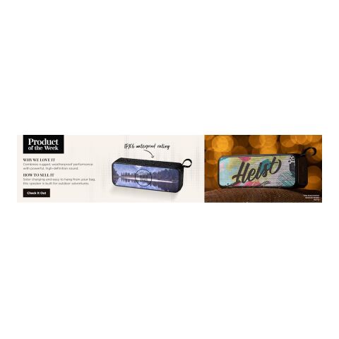 Solar Sound Outdoor Bluetooth Speakers Black