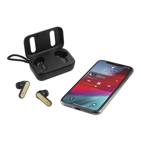 Bloom Bamboo True Wireless Auto Pair Earbuds Black | No Imprint | not available | not available