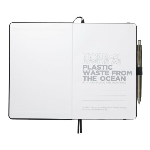 5.5&quot; x 8.5&quot; Recycled Marine Bound JournalBook® Set Black | No Imprint